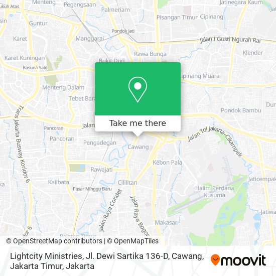 Lightcity Ministries, Jl. Dewi Sartika 136-D, Cawang, Jakarta Timur map