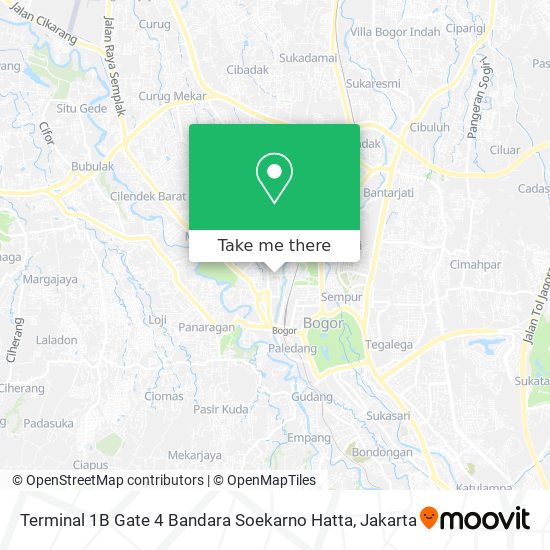 Terminal 1B Gate 4 Bandara Soekarno Hatta map