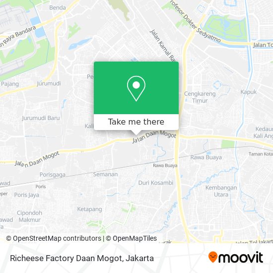 Richeese Factory Daan Mogot map