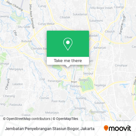 Jembatan Penyebrangan Stasiun Bogor map