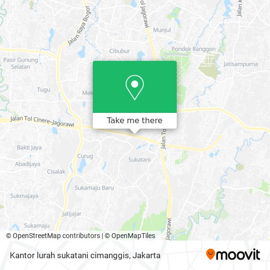 Kantor lurah sukatani cimanggis map