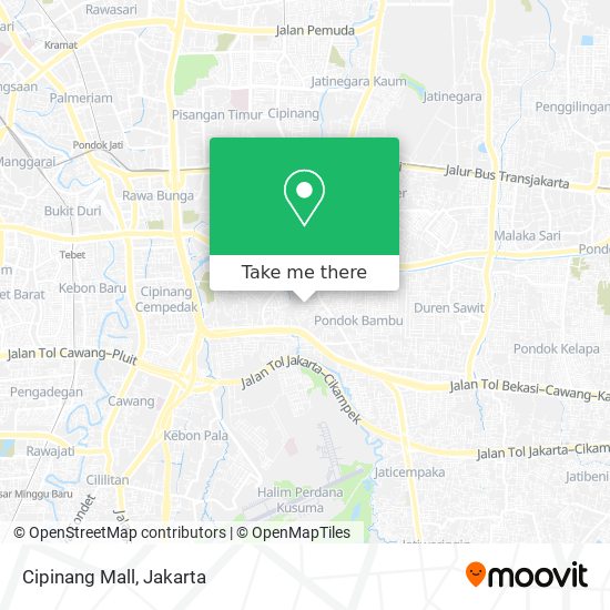 Cipinang Mall map