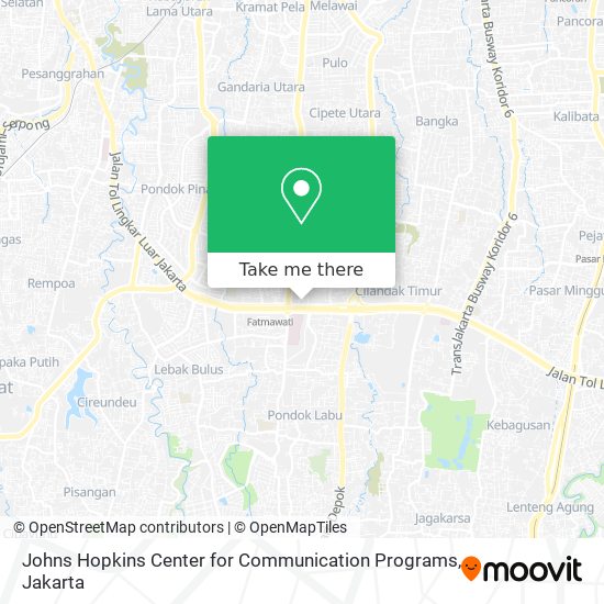 Johns Hopkins Center for Communication Programs map
