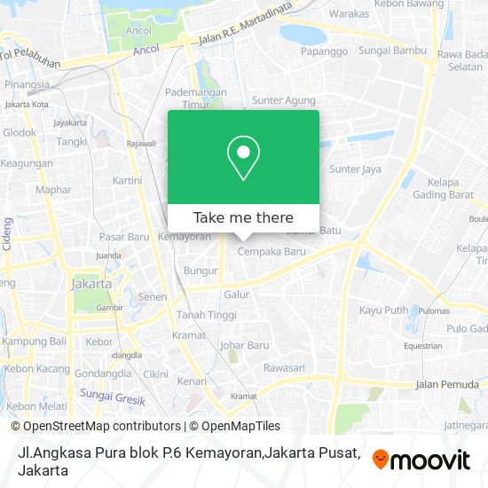 Jl.Angkasa Pura blok P.6 Kemayoran,Jakarta Pusat map