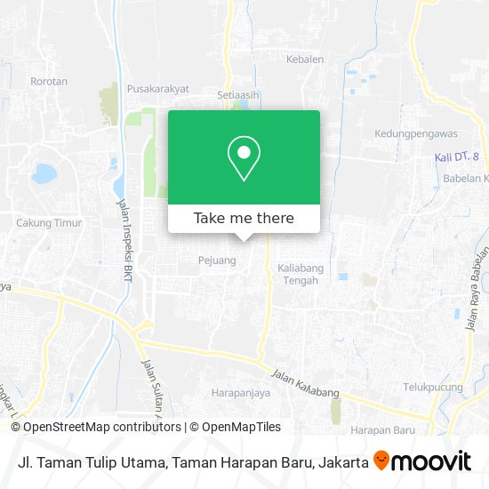 Jl. Taman Tulip Utama, Taman Harapan Baru map