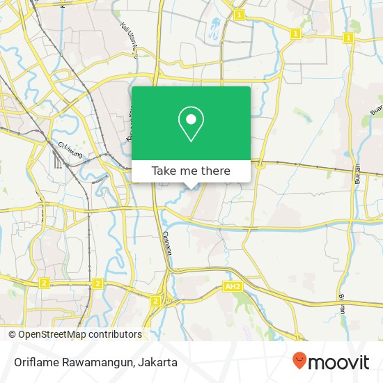 Oriflame Rawamangun map