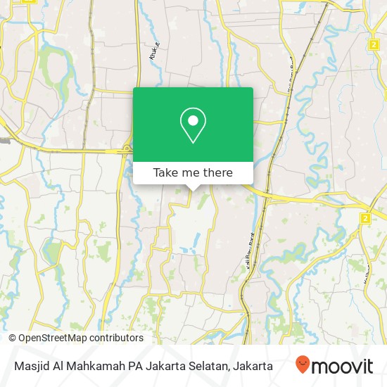 Masjid Al Mahkamah PA Jakarta Selatan map