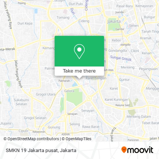 SMKN 19 Jakarta pusat map