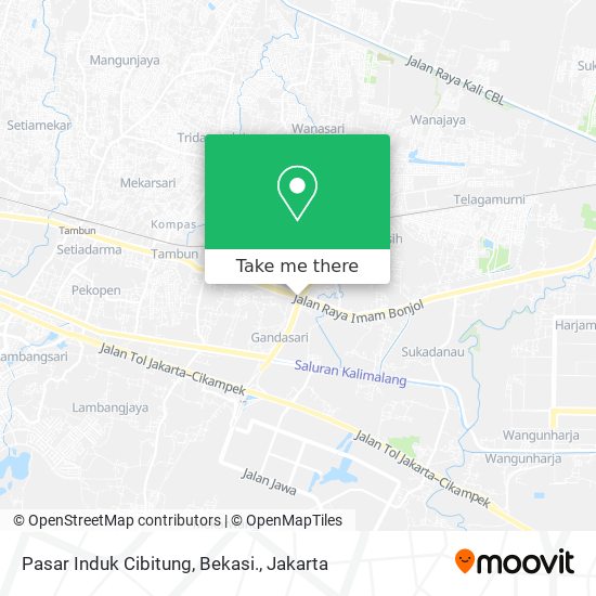 Pasar Induk Cibitung, Bekasi. map