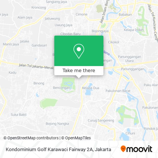 Kondominium Golf Karawaci Fairway 2A map