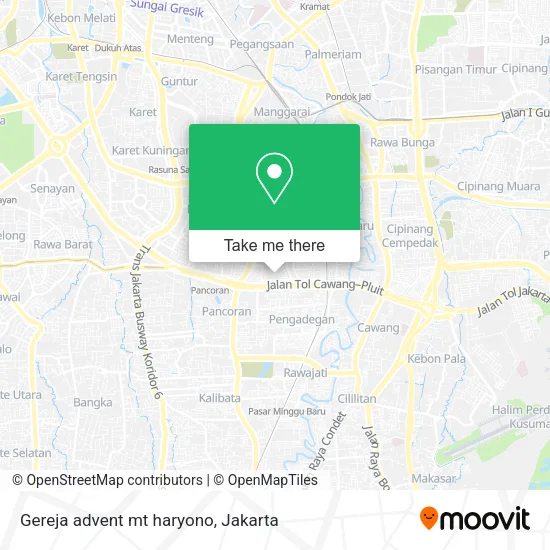 Gereja advent mt haryono map