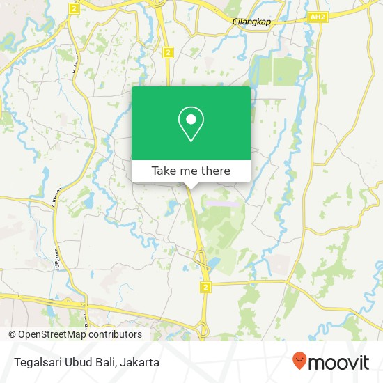 Tegalsari Ubud Bali map