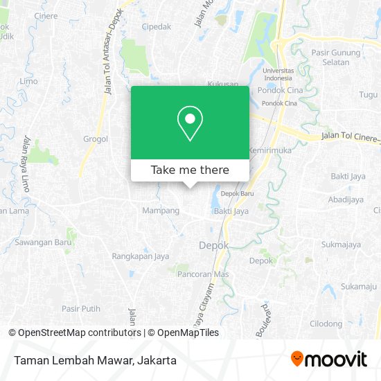 Taman Lembah Mawar map