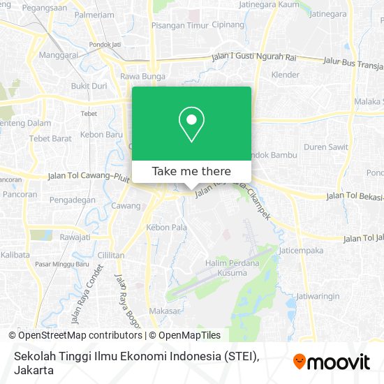 Sekolah Tinggi Ilmu Ekonomi Indonesia (STEI) map