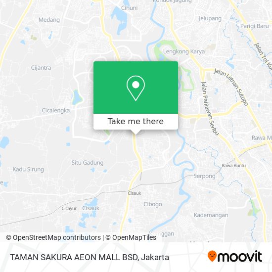 TAMAN SAKURA AEON MALL BSD map