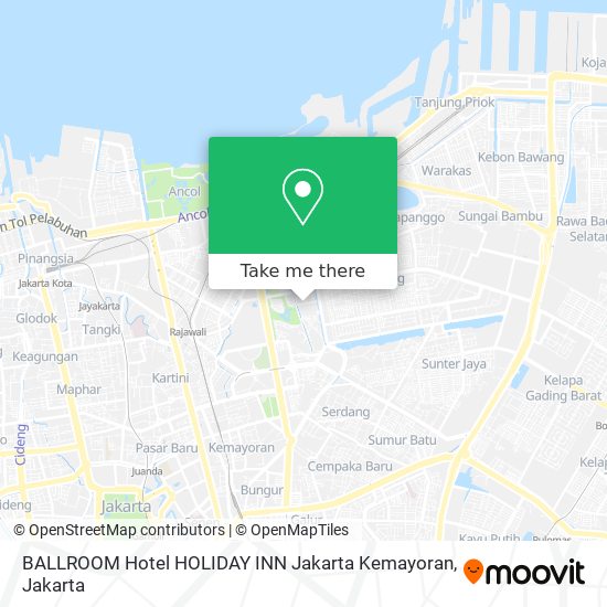 BALLROOM Hotel HOLIDAY INN Jakarta Kemayoran map