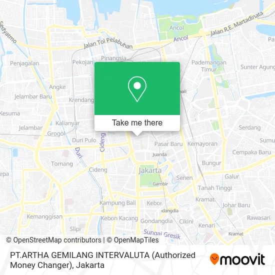 PT.ARTHA GEMILANG INTERVALUTA (Authorized Money Changer) map