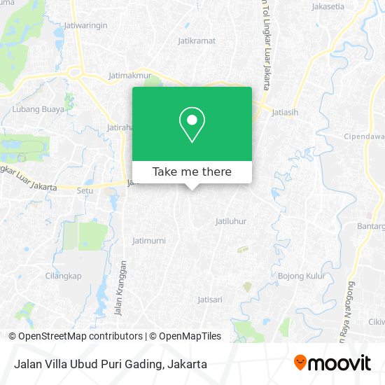 Jalan Villa Ubud Puri Gading map