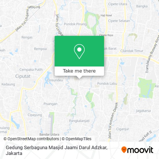 Gedung Serbaguna Masjid Jaami Darul Adzkar map