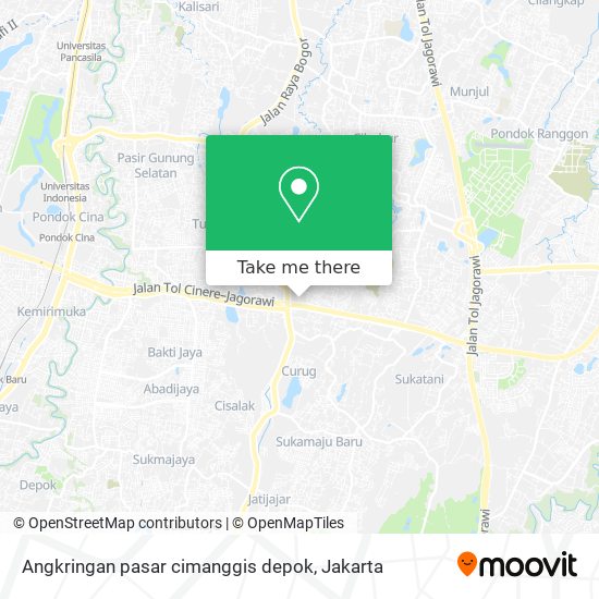Angkringan pasar cimanggis depok map