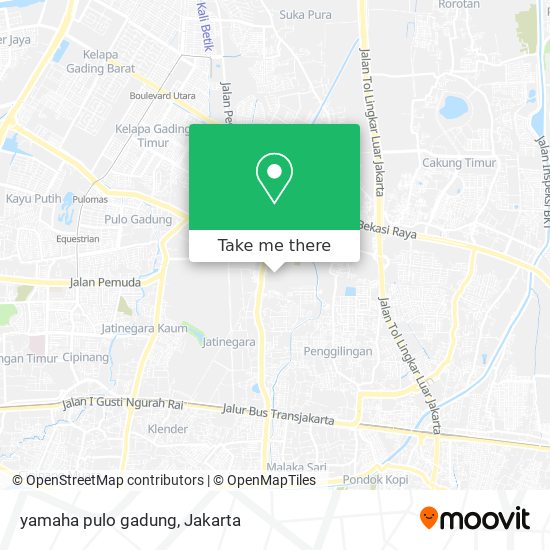 yamaha pulo gadung map