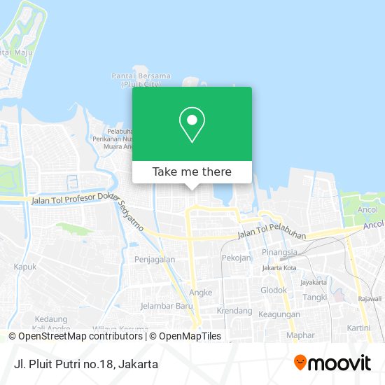 Jl. Pluit Putri no.18 map