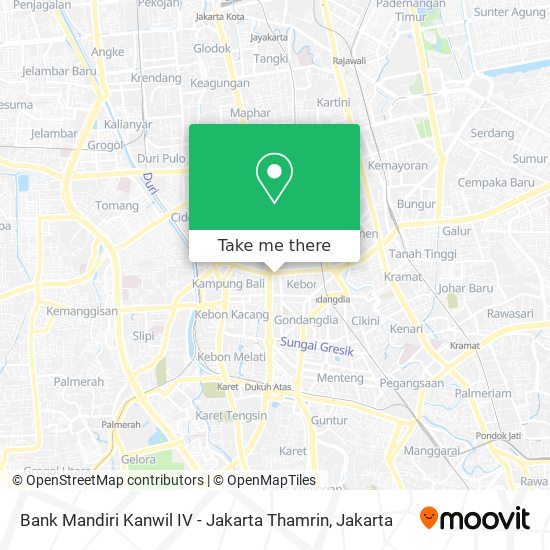 Bank Mandiri Kanwil IV - Jakarta Thamrin map