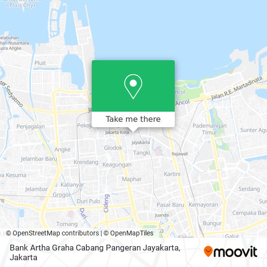 Bank Artha Graha Cabang Pangeran Jayakarta map