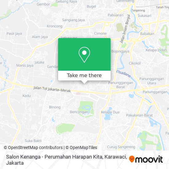 Salon Kenanga - Perumahan Harapan Kita, Karawaci map