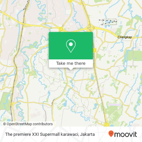 The premiere XXI Supermall karawaci map