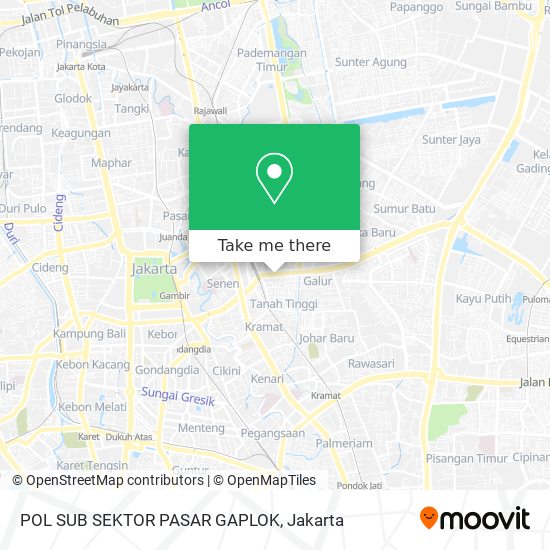 POL SUB SEKTOR PASAR GAPLOK map