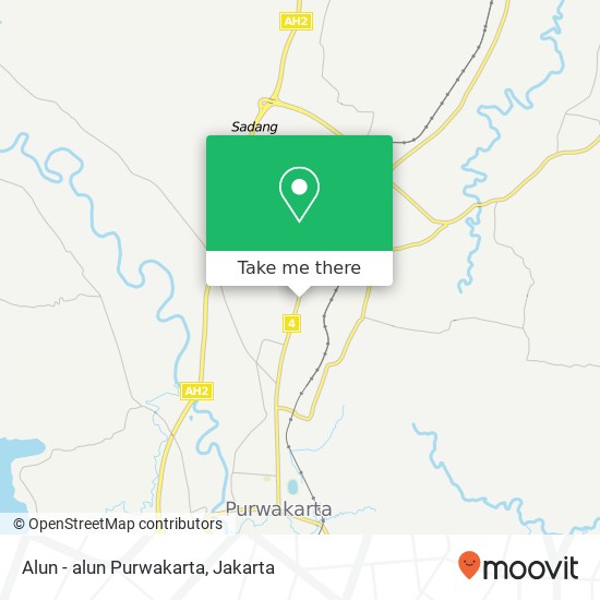 Alun - alun Purwakarta map