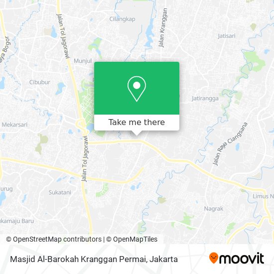 Masjid Al-Barokah Kranggan Permai map