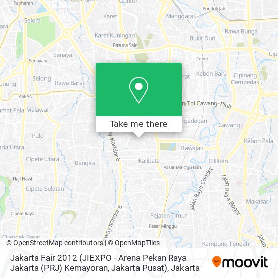 Jakarta Fair 2012 (JIEXPO - Arena Pekan Raya Jakarta (PRJ) Kemayoran, Jakarta Pusat) map