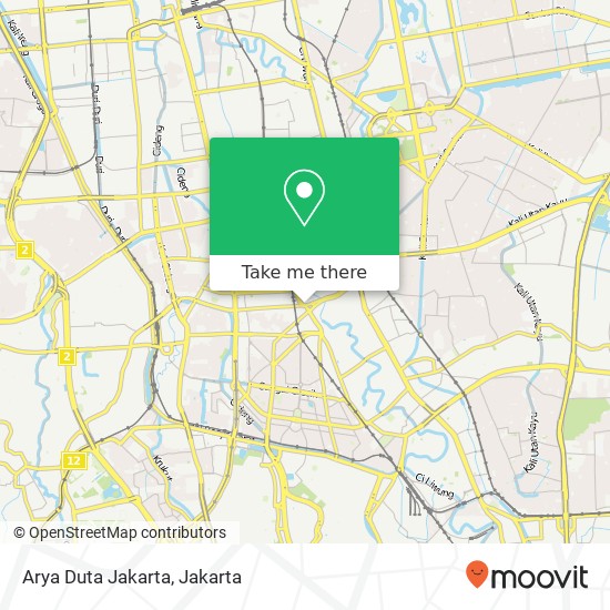 Arya Duta Jakarta map