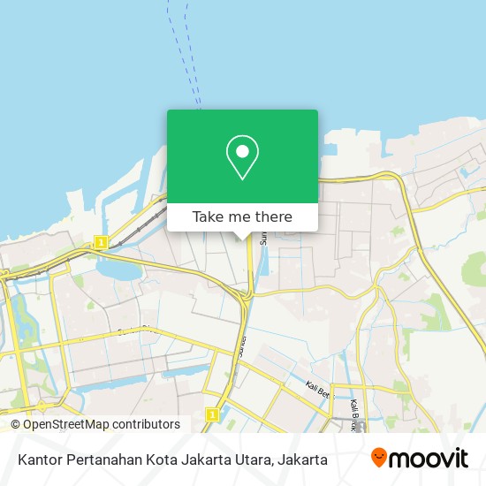 Kantor Pertanahan Kota Jakarta Utara map