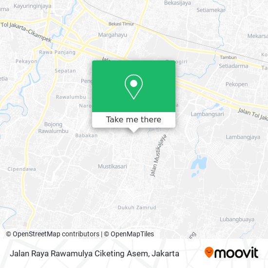 Jalan Raya Rawamulya Ciketing Asem map