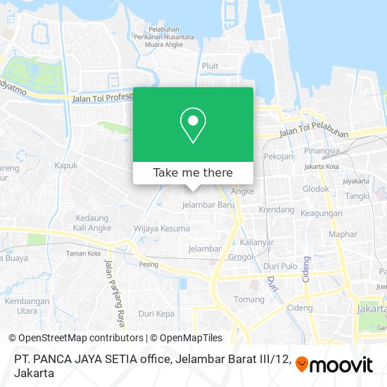 PT. PANCA JAYA SETIA office, Jelambar Barat III / 12 map
