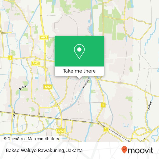 Bakso Waluyo Rawakuning map