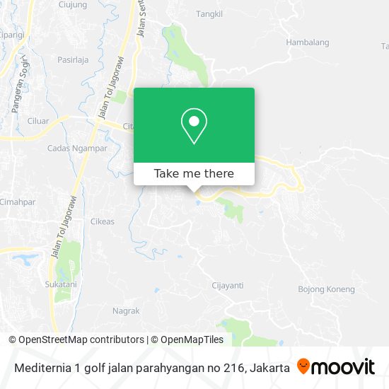 Mediternia 1 golf jalan parahyangan no 216 map