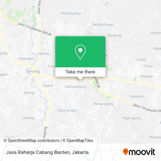 Jasa Raharja Cabang Banten map