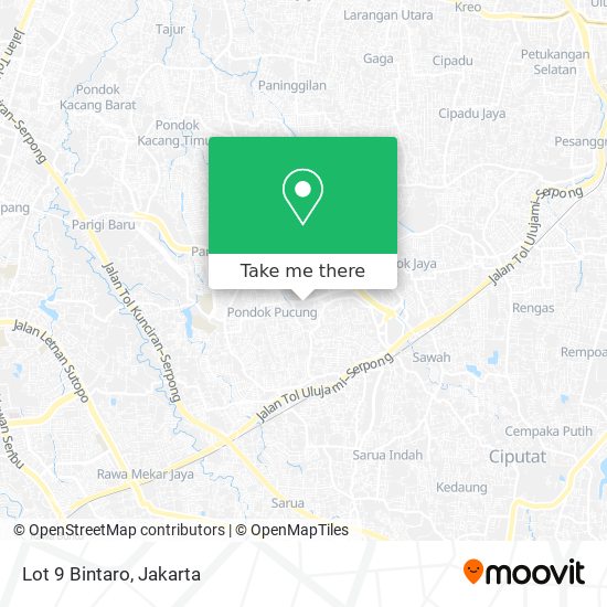 Lot 9 Bintaro map