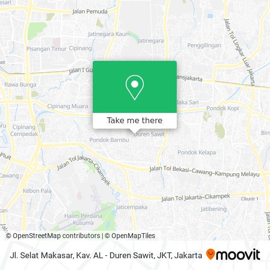 Jl. Selat Makasar, Kav. AL - Duren Sawit, JKT map