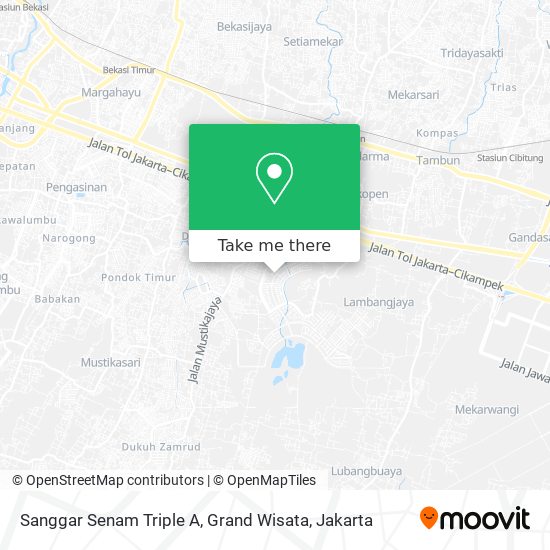 Sanggar Senam Triple A, Grand Wisata map