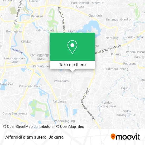 Alfamidi alam sutera map