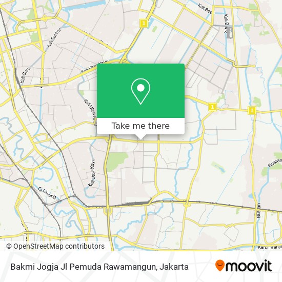 Bakmi Jogja Jl Pemuda Rawamangun map