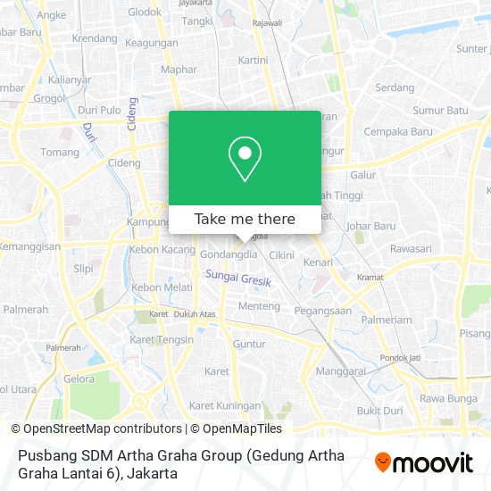 Pusbang SDM Artha Graha Group (Gedung Artha Graha Lantai 6) map