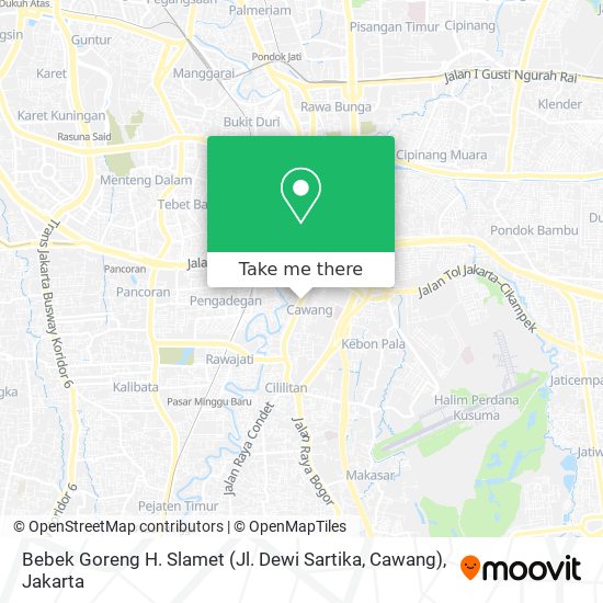 Bebek Goreng H. Slamet (Jl. Dewi Sartika, Cawang) map