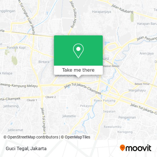 Guci Tegal map