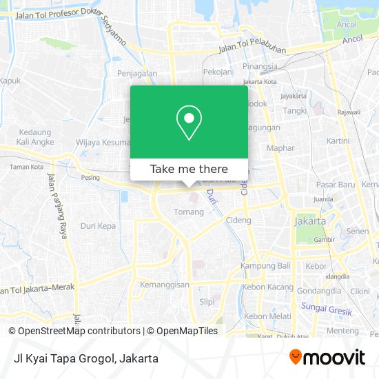 Jl Kyai Tapa Grogol map